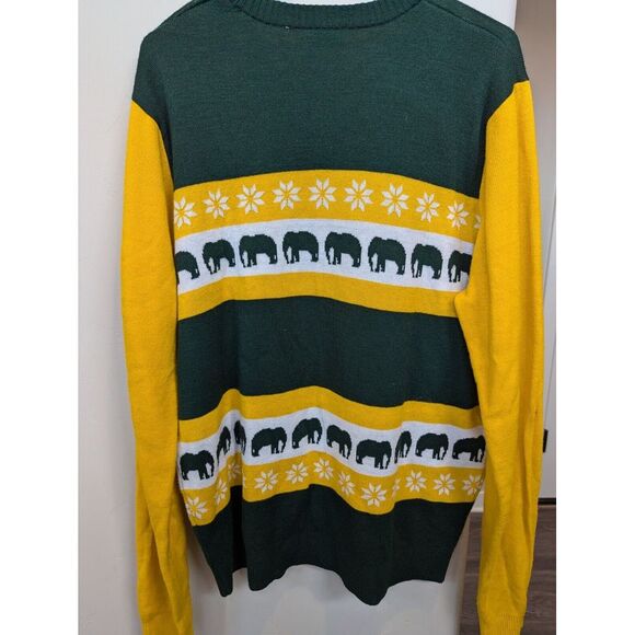 Oakland Athletics Genuine Merchandise Ugly Christmas Sweater Elephants Novelty L - Picture 5 of 5